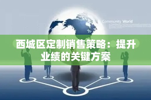 西城区定制销售策略：提升业绩的关键方案