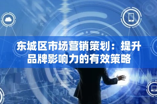 密云区市场营销策划：提升品牌影响力的有效策略