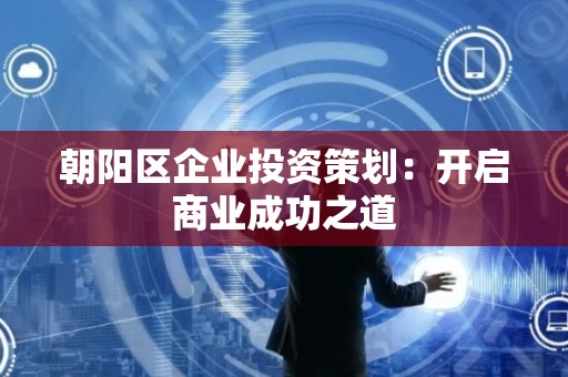 朝阳区企业投资策划：开启商业成功之道