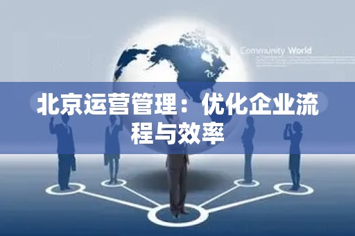 北京运营管理：优化企业流程与效率