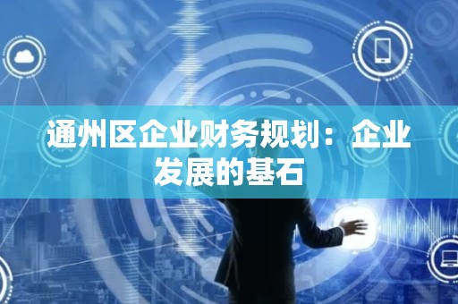 通州区企业财务规划：企业发展的基石