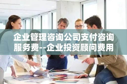 企业管理咨询公司支付咨询服务费--企业投资顾问费用与收益分析