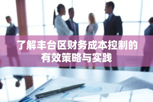 了解丰台区财务成本控制的有效策略与实践