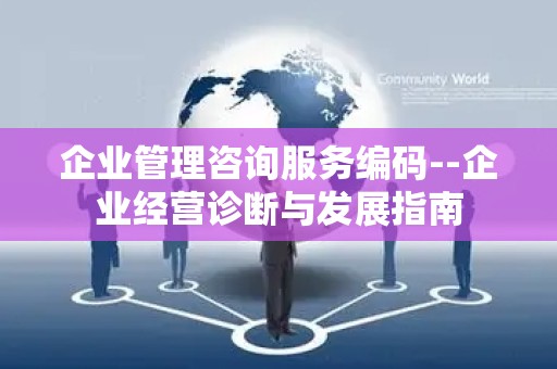 企业管理咨询服务编码--企业经营诊断与发展指南