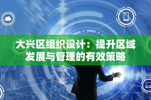 大兴区组织设计：提升区域发展与管理的有效策略