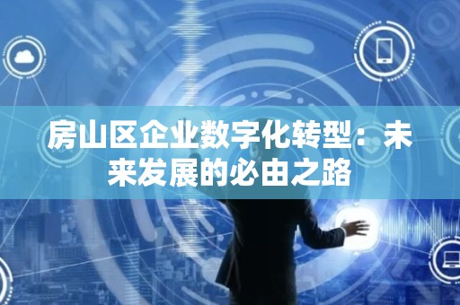 房山区企业数字化转型：未来发展的必由之路