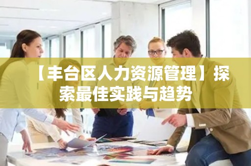 【丰台区人力资源管理】探索最佳实践与趋势