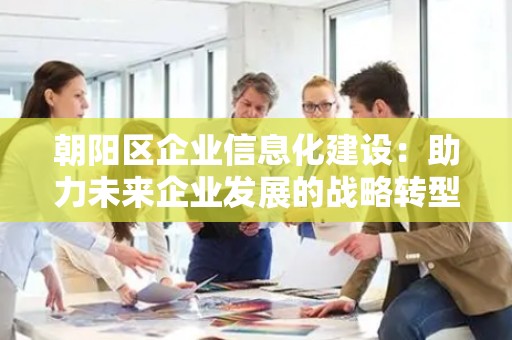 朝阳区企业信息化建设：助力未来企业发展的战略转型