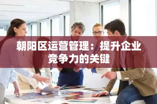 朝阳区运营管理：提升企业竞争力的关键