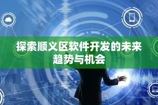 探索顺义区软件开发的未来趋势与机会