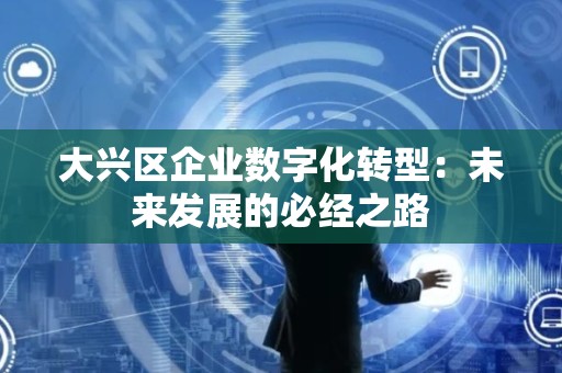 大兴区企业数字化转型：未来发展的必经之路