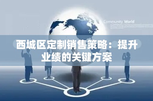西城区定制销售策略：提升业绩的关键方案