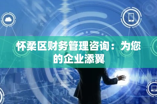 怀柔区财务管理咨询：为您的企业添翼