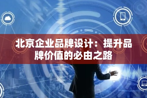 北京企业品牌设计：提升品牌价值的必由之路