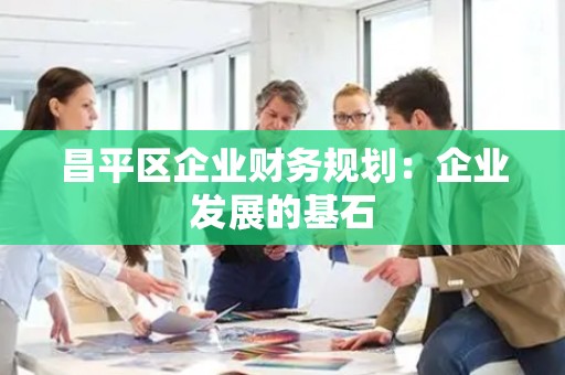 昌平区企业财务规划：企业发展的基石