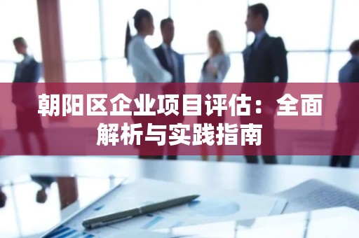 朝阳区企业项目评估：全面解析与实践指南